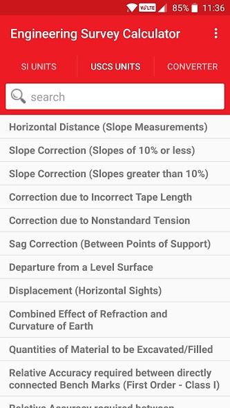 Engineering Survey Calculator