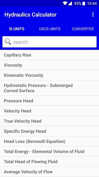 Hydraulics Calculator