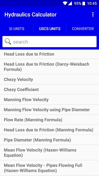 Hydraulics Calculator