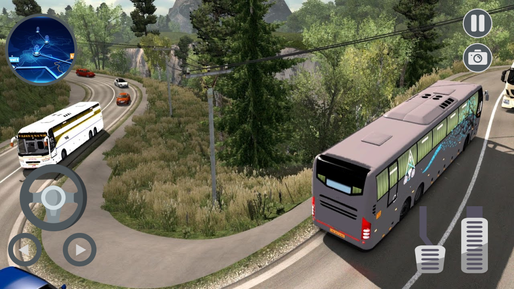 American Coach Bus Driving 3d