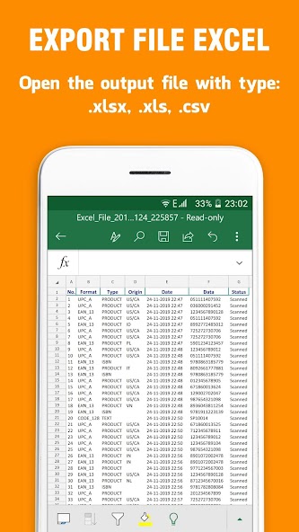 QR - Barcode Pro: Reader, Generator & Export Excel