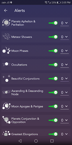 Astronomy Events with Push