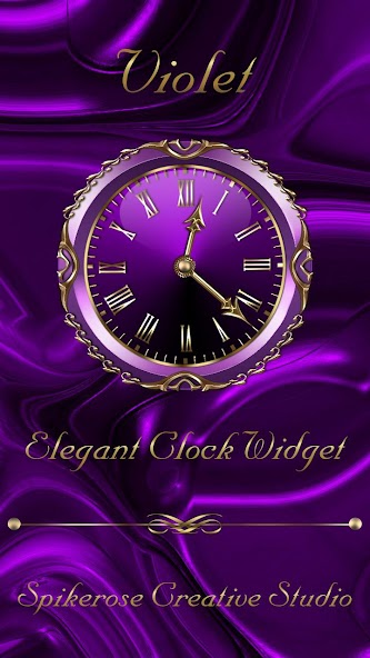 Violet Clock Widget