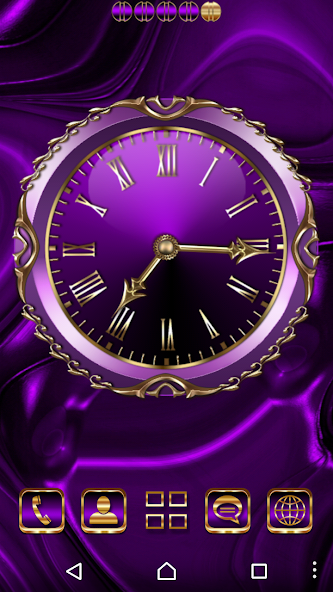 Violet Clock Widget