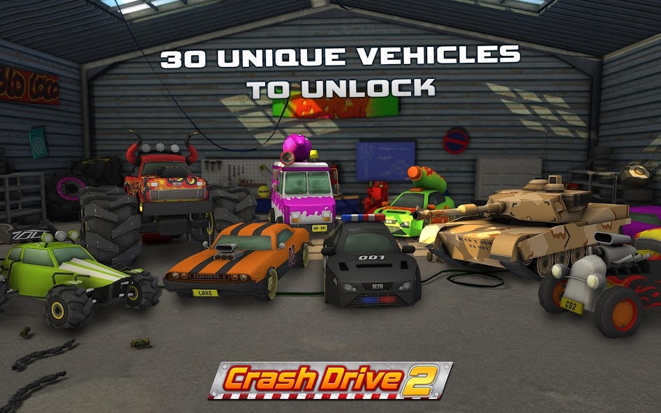 Crash Drive 2: 3D racing cars 