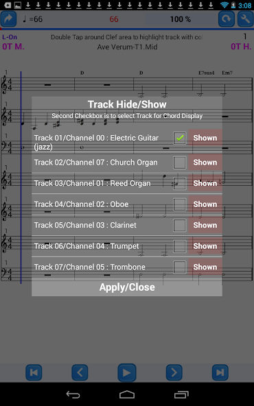 Practice Player Live Midi