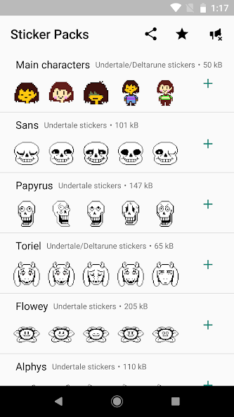 UNDERTALE WhatsApp Stickers