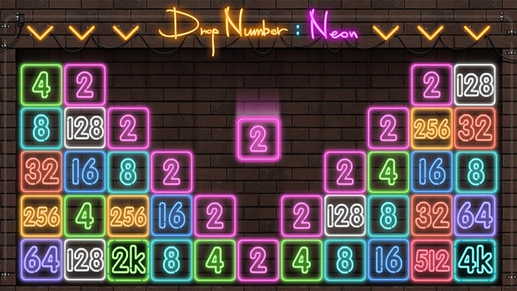 Drop Number™: Neon 2048 