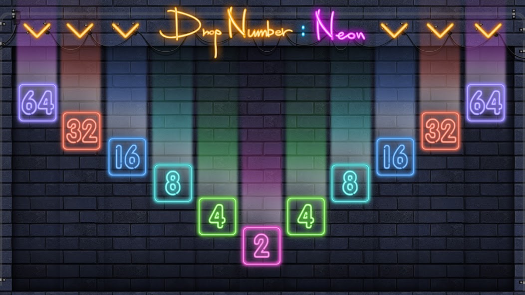 Drop Number™: Neon 2048 