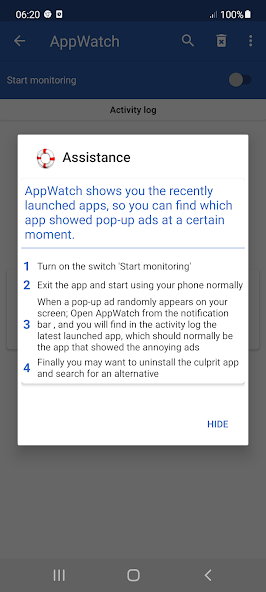 AppWatch - Popup Ad Detector