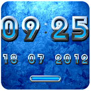 BLUE Digital Clock