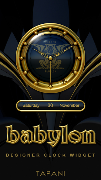 Babylon Designer analog Clock Widget