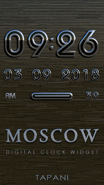 Moscow DIGITAL CLOCK WIDGET