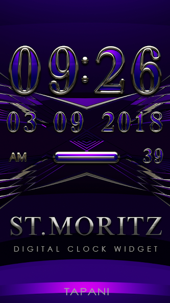 St.Moritz DIGITAL ALARM WIDGET