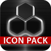 GLOW SILVER icon pack HD 3D