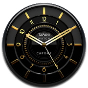 Capone Luxury Clock Widget black gold