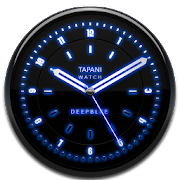 DEEP BLUE Designer Clock Widget