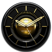 NEMESIS Designer Clock Widget black gold