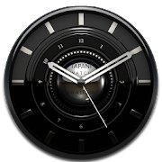 SHADOW Designer Clock Widget black