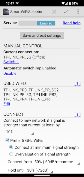 SmartWiFiSelector: strong WiFi