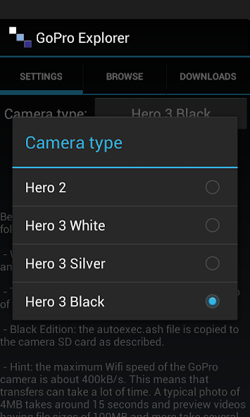 Wifi Media Download for Hero C