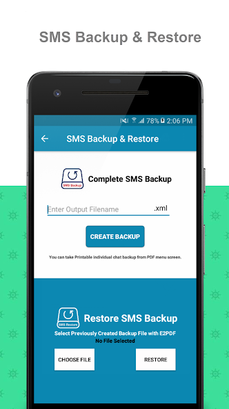 E2PDF - Backup Restore SMS,Call,Contact,TrueCaller