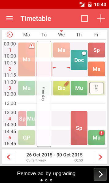 TimeTable++ Schedule