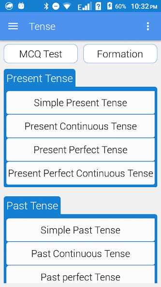 Tense with Exercise