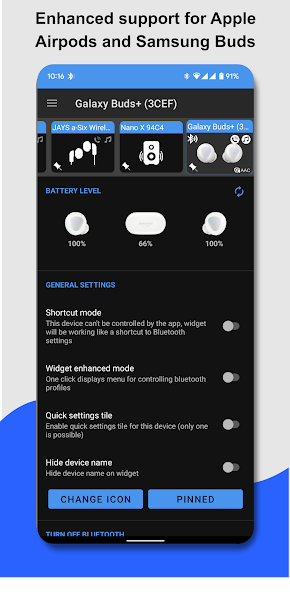 Bluetooth Audio Connect Widget