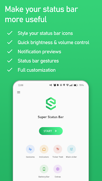 Super Status Bar - Customize