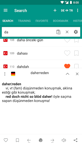 German - Turkish dictionary