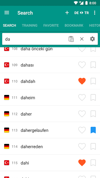 German - Turkish dictionary