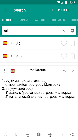 Russian-spanish  dictionary