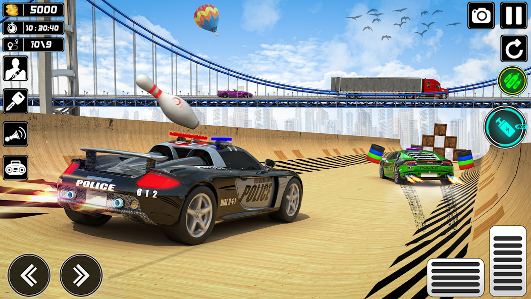 US Police Car Stunt Games 2023 