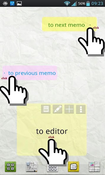 Scroll Memo Note Widget