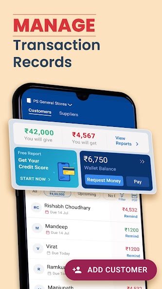 Khatabook Credit Account Book