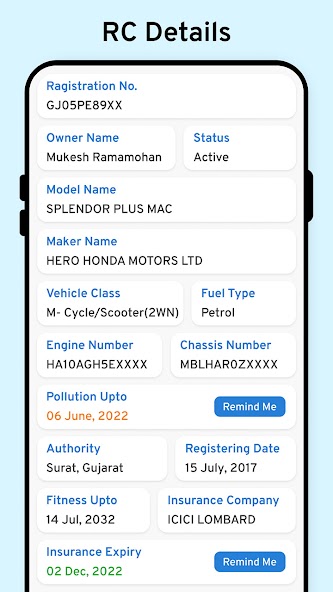 RTO Vehicle Information