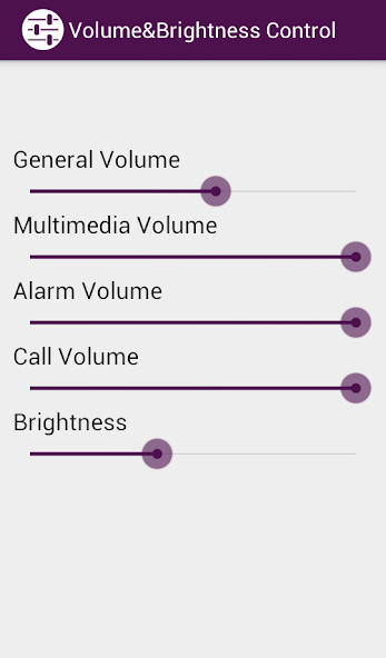 Volume & Brightness Control