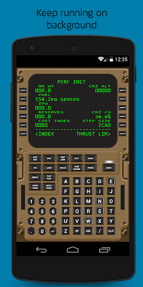 Virtual CDU 747