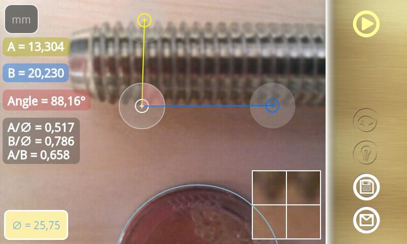 Diskometer - camera measure