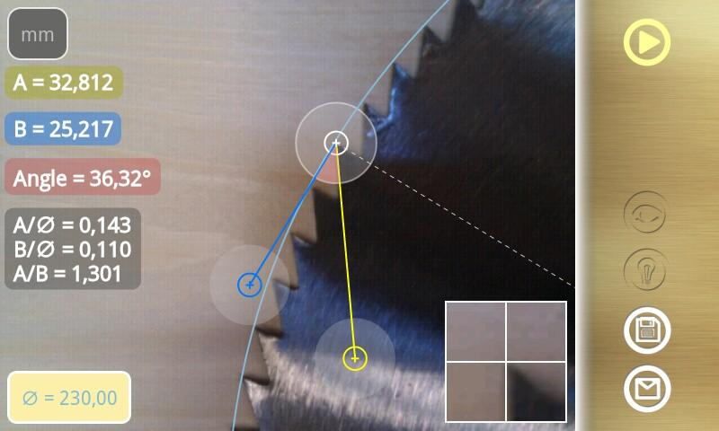 Diskometer - camera measure