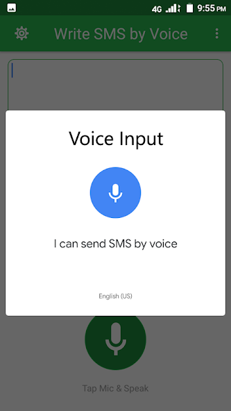 Write SMS by Voice