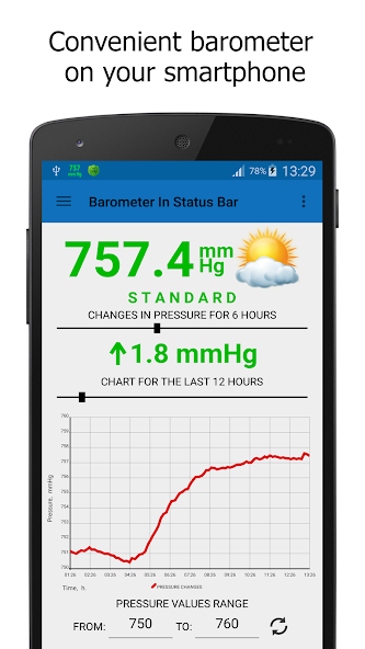 Barometer In Status Bar