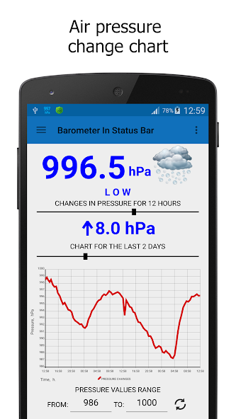 Barometer In Status Bar