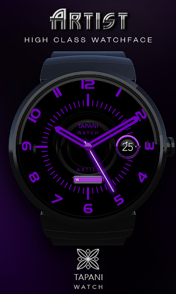 Artist wearable watch face