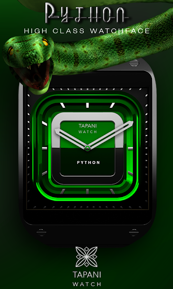 Phyton wear watch face