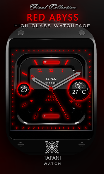 Red Abyss WEATHER watch face