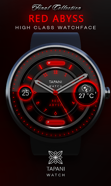 Red Abyss WEATHER watch face