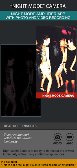 Night Mode Camera Photo Video