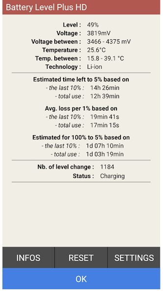 Battery HD Level Widget PRO